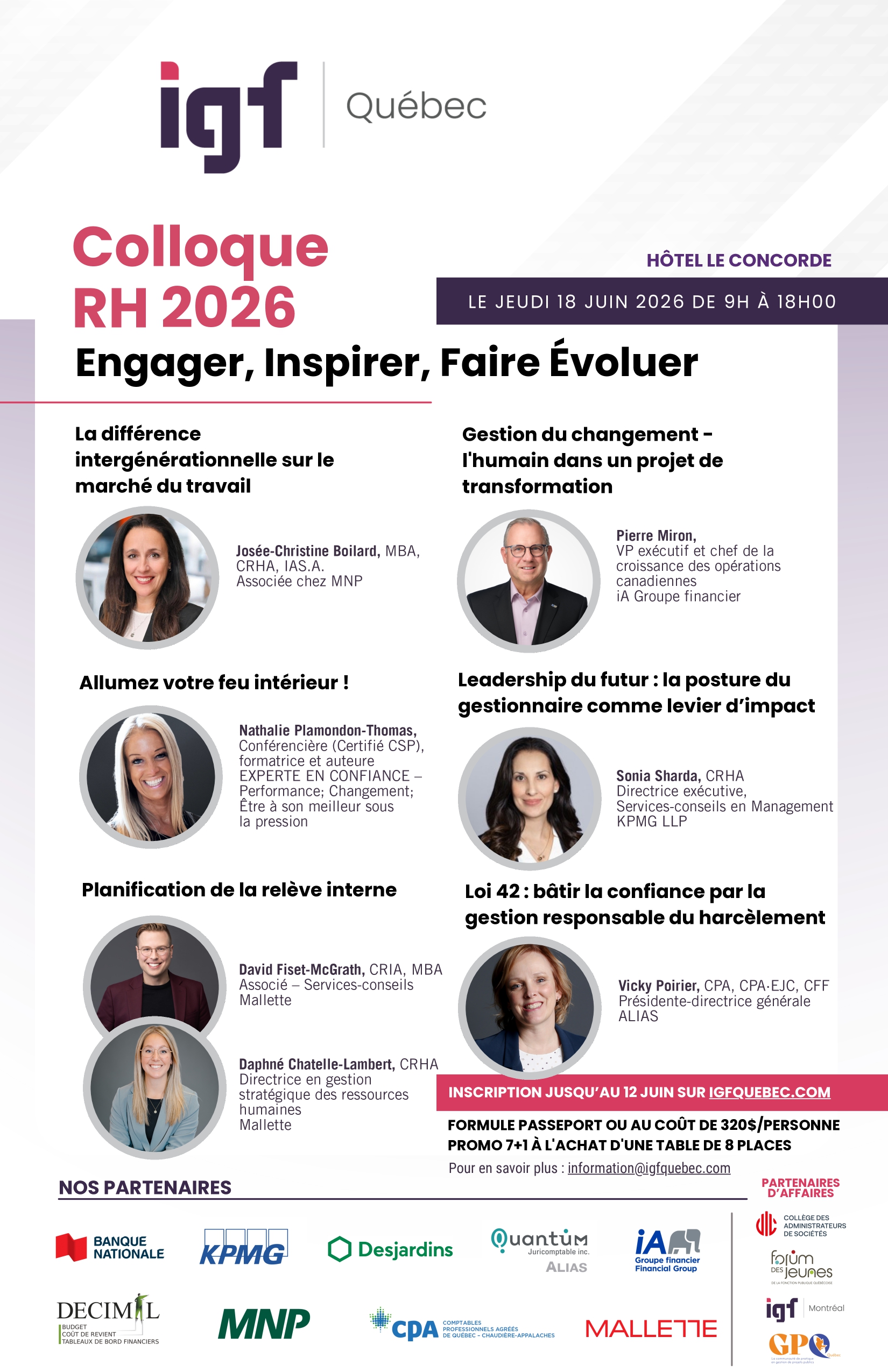 Colloque RH 2026 : Engager, Inspirer, Faire évoluer